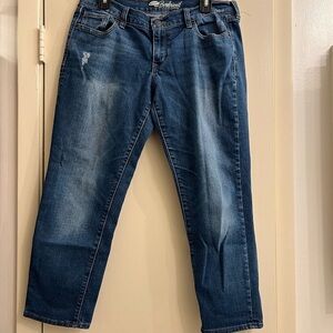 Old Navy Boyfriend Cut‎ Capris Cropped Size 10